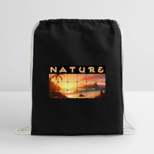 Nature: Tropical Twilight - Cotton Drawstring Bag