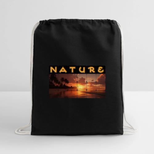 Nature: Sunset Serenity - Cotton Drawstring Bag