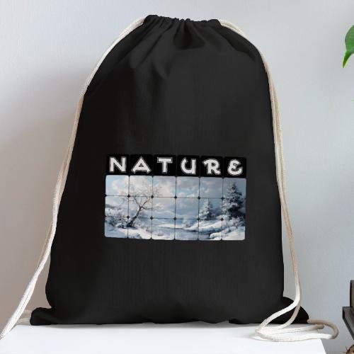 Nature: Winter Embrace - Cotton Drawstring Bag