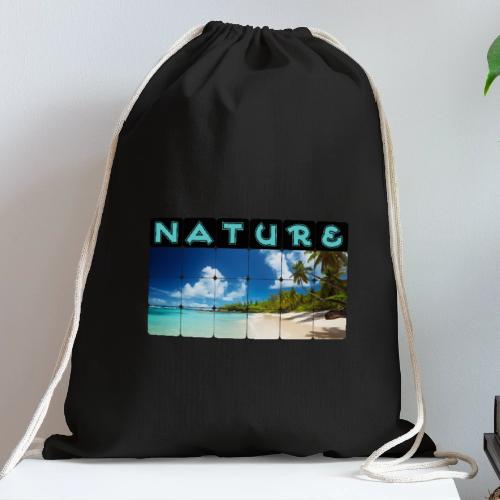 Nature: Island Bliss - Cotton Drawstring Bag