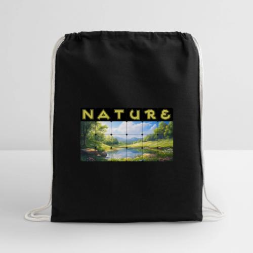 Nature: Springtime Serenity - Cotton Drawstring Bag