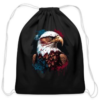 American Eagle - Cotton Drawstring Bag - black - Front