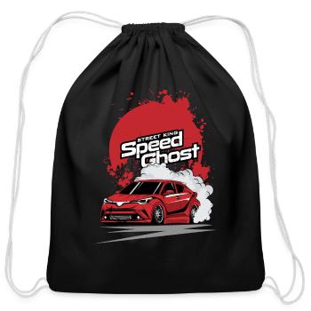 Toyota C HR - Street King Speed Ghost - Cotton Drawstring Bag - black - Front