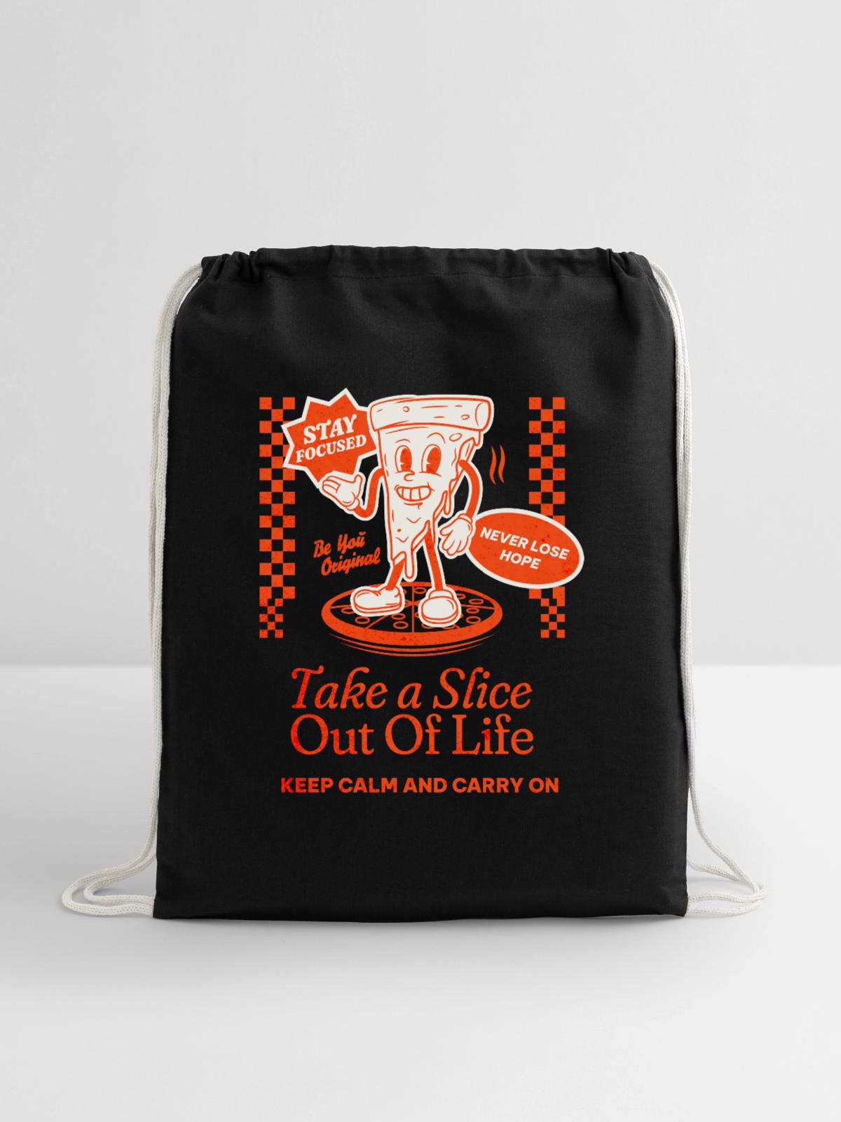Fulfill your Dreams - Cotton Drawstring Bag - black - Front