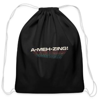 Amehzing Lines 3D - Not So Amazing - Cotton Drawstring Bag - black - Front