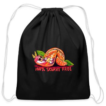 Rosy Maple Mothman Stede Scurvy Free - Cotton Drawstring Bag - black - Front
