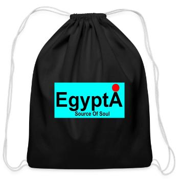 Egypt Source Of Soul always - Cotton Drawstring Bag - black - Front