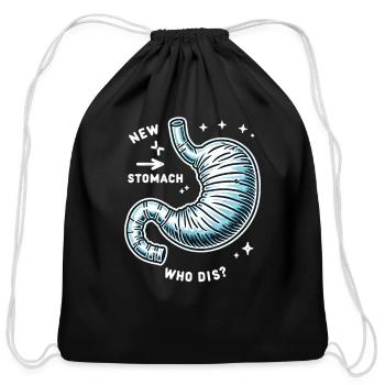Gastric Sleeve Surgery Gastrectomy Weight Loss - Cotton Drawstring Bag - black - Front