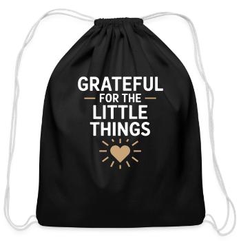 Harness Positivity And Mental Well-Being Through - Cotton Drawstring Bag - black - Front