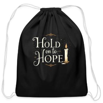 Harness Positivity And Mental Well-Being Through - Cotton Drawstring Bag - black - Front