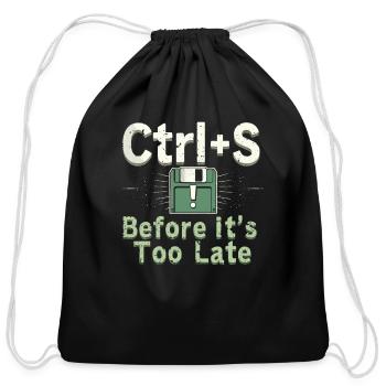 Retro Computing Fans Vintage Computers Old-School - Cotton Drawstring Bag - black - Front