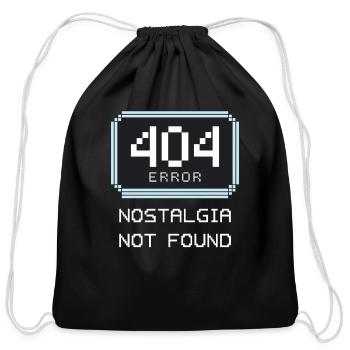 Retro Computing Fans Vintage Computers Old-School - Cotton Drawstring Bag - black - Front