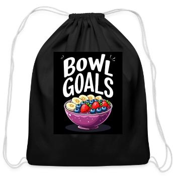 Açaí Bowl Lover Superfood Fan Healthy Eating - Cotton Drawstring Bag - black - Front
