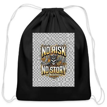 --Create Your Future - Cotton Drawstring Bag - black - Front