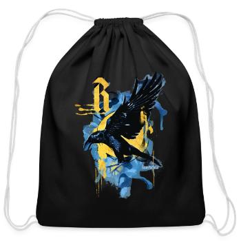 Harry Potter Ravenclaw Raven - Sac à cordon en coton - noir - Devant