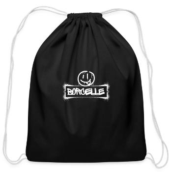 Matching Family T-Shirt –Perfect for Group Outfits - Cotton Drawstring Bag - black - Front