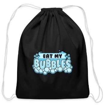Eat My Bubbles Soapmaking - Cotton Drawstring Bag - black - Front
