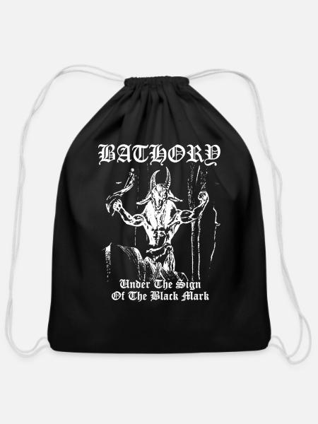 Bathory Under The Sign of the Black Mark Vintage - Cotton Drawstring Bag - black