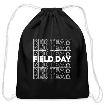 Red Team - Cotton Drawstring Bag - black - Front