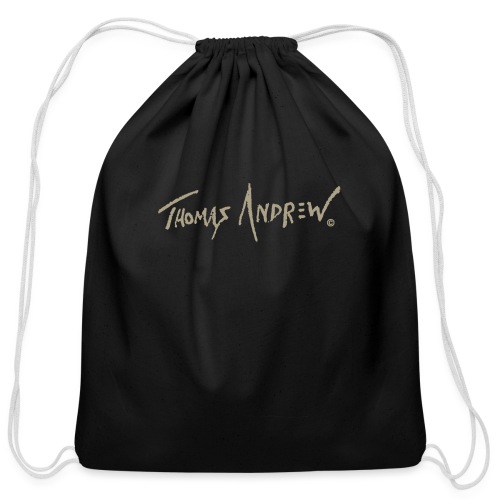 Thomas Andrew Signature_d - Cotton Drawstring Bag