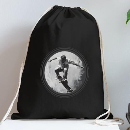 Skateboarding Vibes Only - Cotton Drawstring Bag