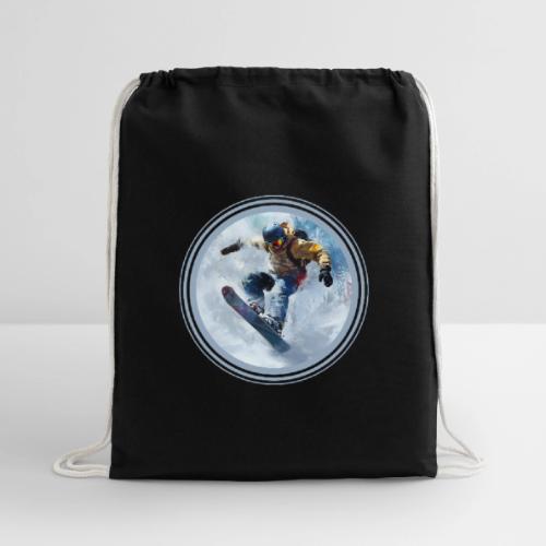 Snowboarding Life - Cotton Drawstring Bag