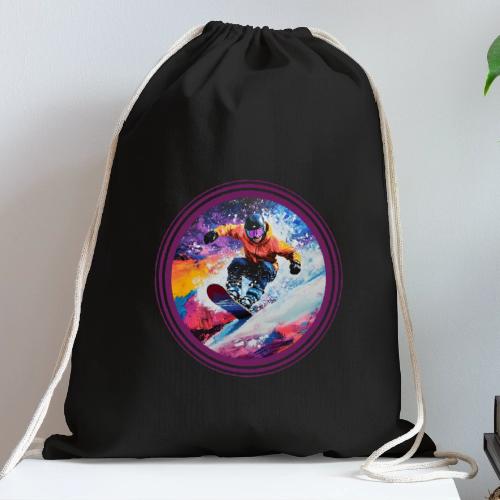 Snowboarding Spirit - Cotton Drawstring Bag