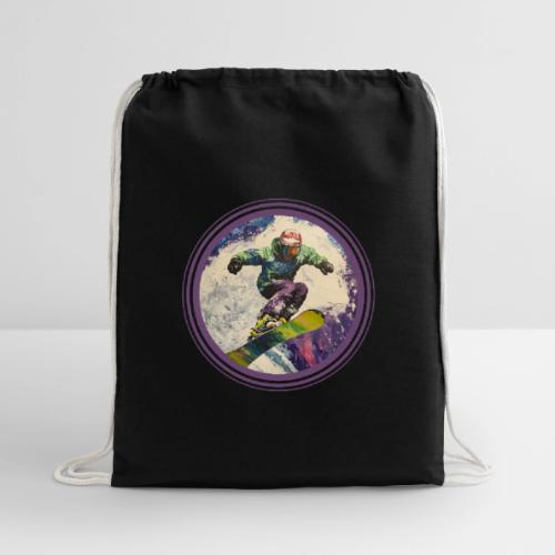 Snowboarding Soul - Cotton Drawstring Bag