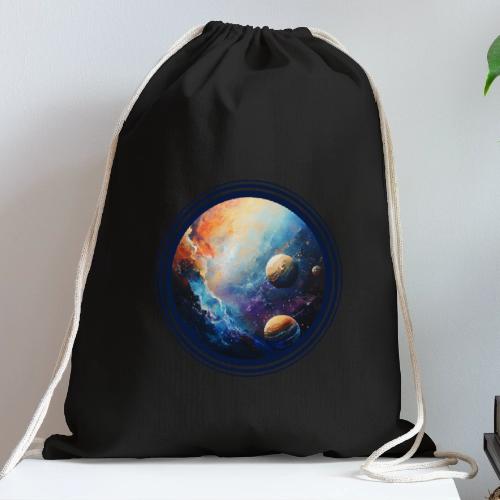 Nebula of Planets - Cotton Drawstring Bag