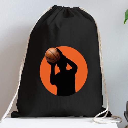 Basketball: Focused Precision - Cotton Drawstring Bag