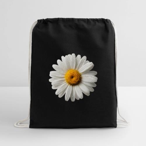 Morning Daisy Freshness - Cotton Drawstring Bag