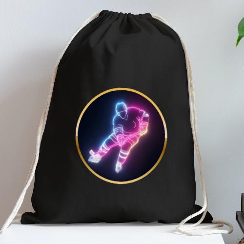 Hockey: Neon Ice Striker - Cotton Drawstring Bag