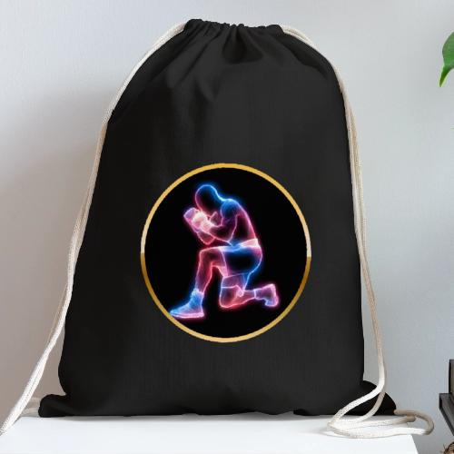 Neon Boxing Focus - Cotton Drawstring Bag