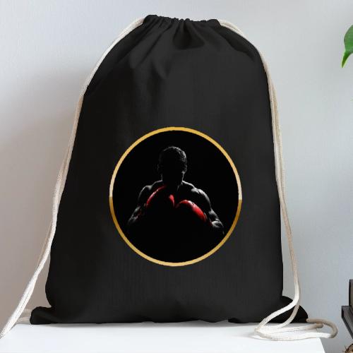 Boxing: Crimson Gloves Fighter - Cotton Drawstring Bag