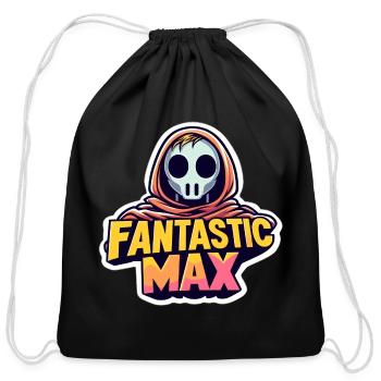 Fantastic Max: Adventure With A Baby Astronaut! - Cotton Drawstring Bag - black - Front