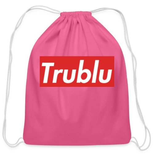 Trublu Red Box Logo(Big) - Cotton Drawstring Bag
