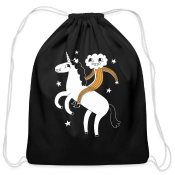 Rainbow Boy - Cotton Drawstring Bag - black - Front