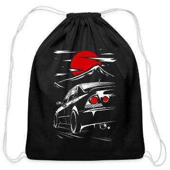 Altezza - Cotton Drawstring Bag - black - Front