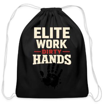 Blue Collar Welder Skilled Trades Pride Working - Cotton Drawstring Bag - black - Front