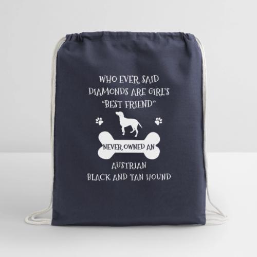 Best Friend Is Austrian Black And Tan Hound Cool - Cotton Drawstring Bag
