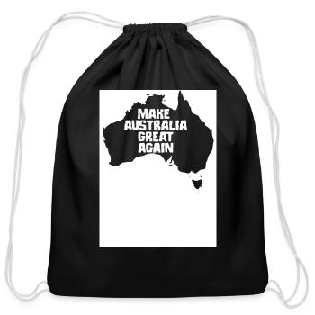 Make Australia - Cotton Drawstring Bag - black - Front