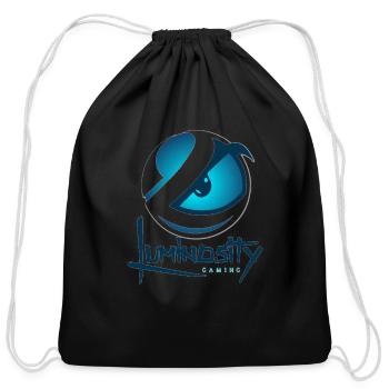 Luminosity Gaming - Cotton Drawstring Bag - black - Front