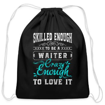 Waiter Professional Gastro - Cotton Drawstring Bag - black - Front