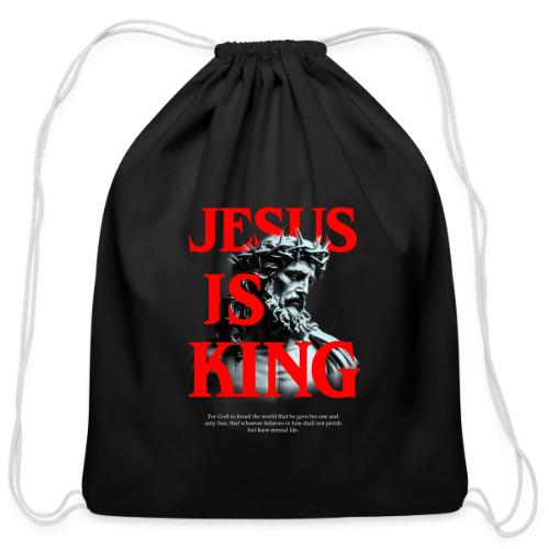 Jesus is King John 3:16 - Cotton Drawstring Bag