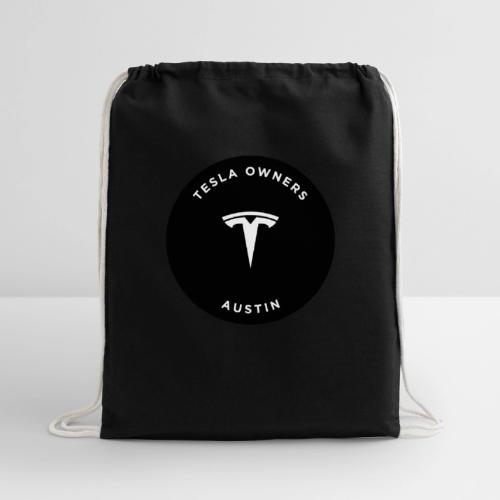 TESLA OWNERS AUSTIN CLUB STICKER - Cotton Drawstring Bag