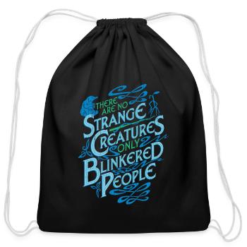 Fantastic Beasts Strange Creatures - Cotton Drawstring Bag - black - Front