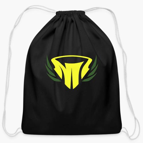 Logo (Lime Green) - Cotton Drawstring Bag
