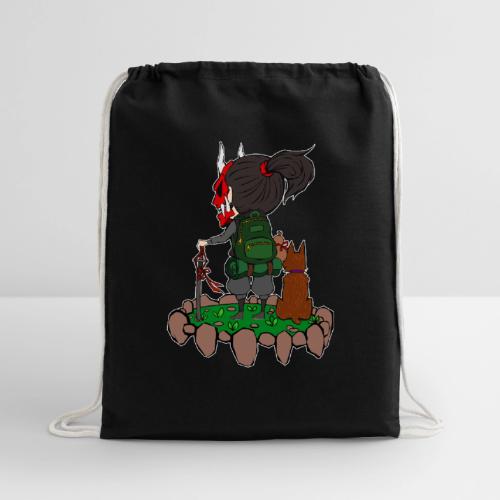 Phantom Raven - Cotton Drawstring Bag