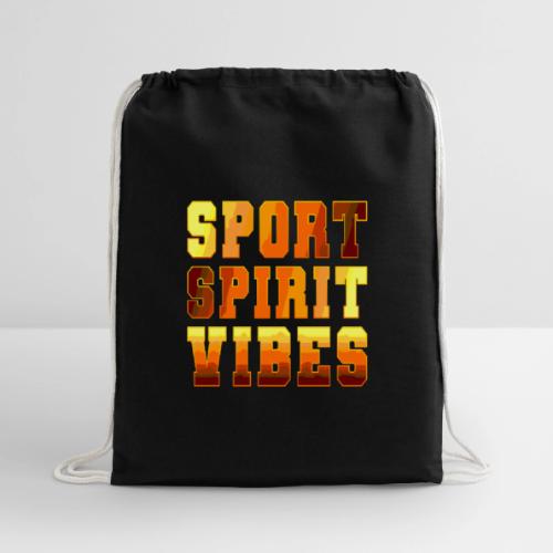 Sport Spirit Vibes Gradient - Cotton Drawstring Bag