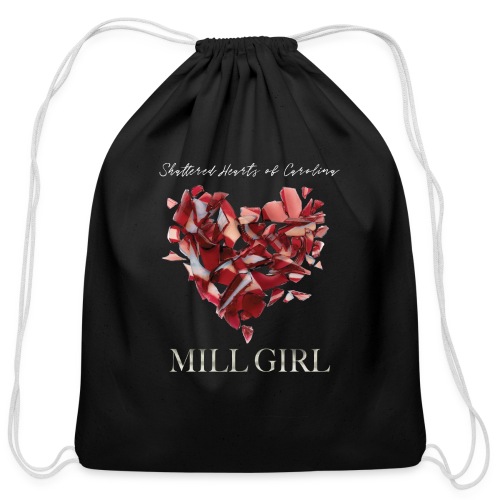 Mill Girl Block Print - Cotton Drawstring Bag